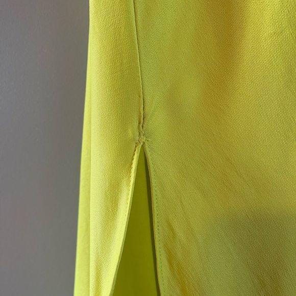 ZARA Neon Yellow Strappy Maxi Dress || SZ S - Picture 13 of 17